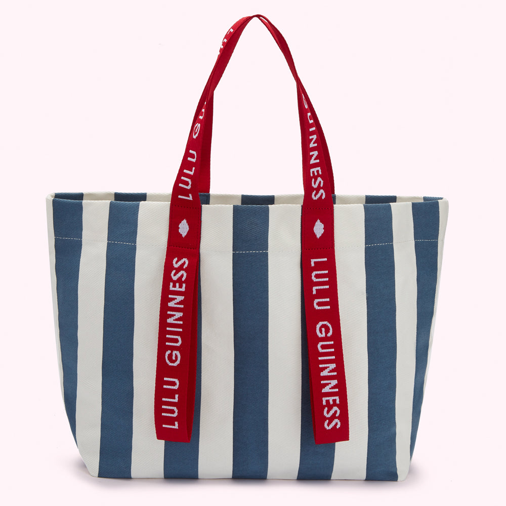 Multi Stripe Summer Tote Bag Lulu Guinness