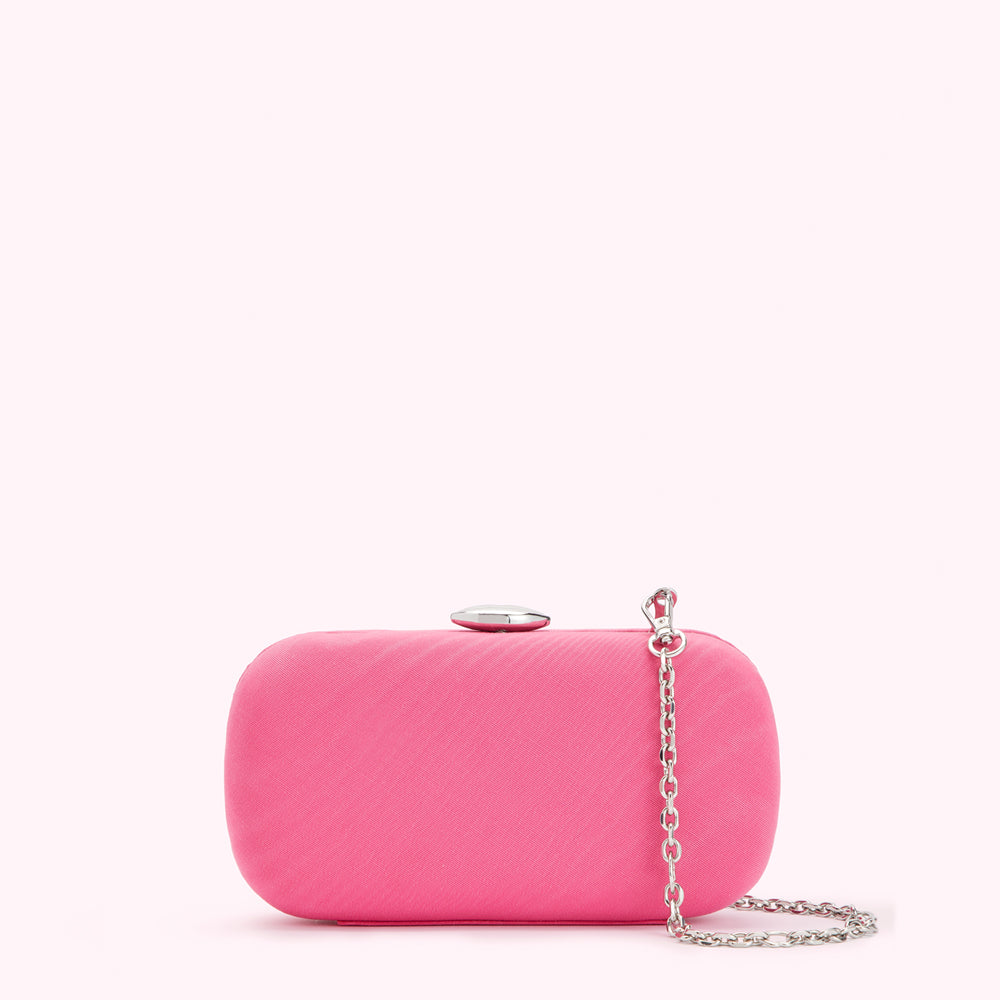 Pink blush hotsell clutch bag