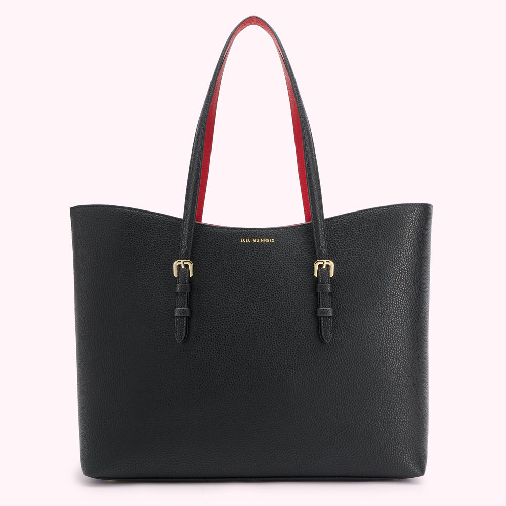 Black and red tote bag online