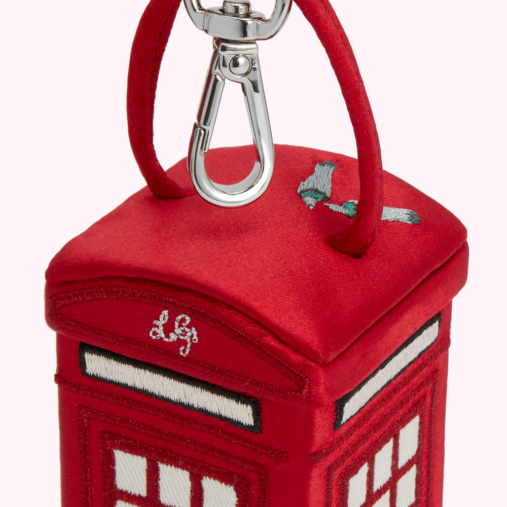 Lulu Red Lulu Calling Phonebox Charm | Designer Accessories