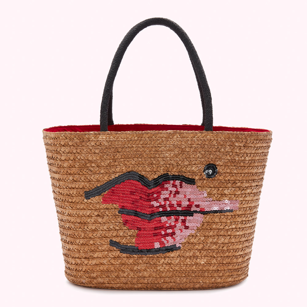 Natural straw tote online bag