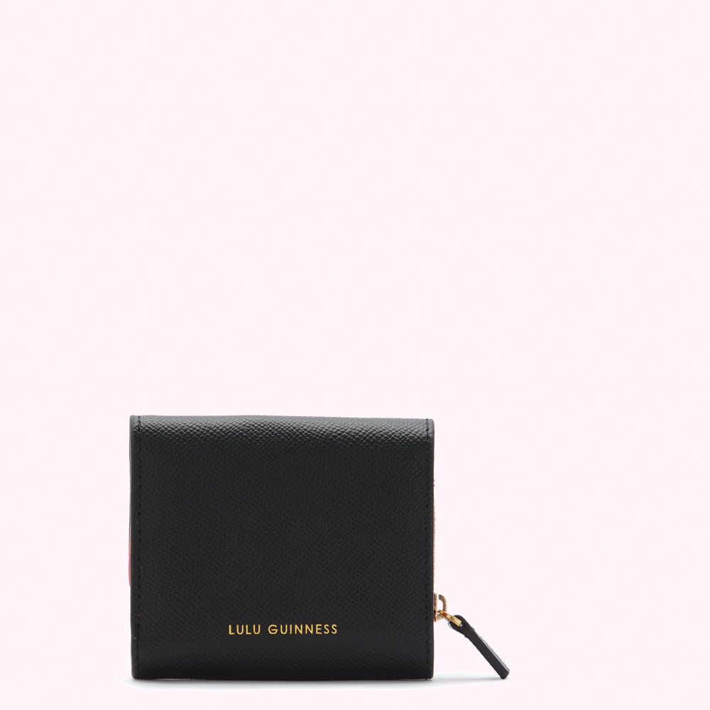 Black Leather Jodie Wallet | Accessories | Lulu Guinness