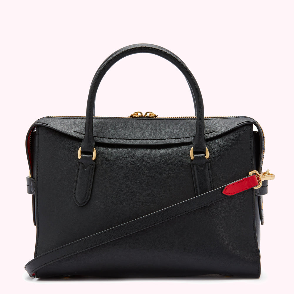 Medium leather satchel on sale bag