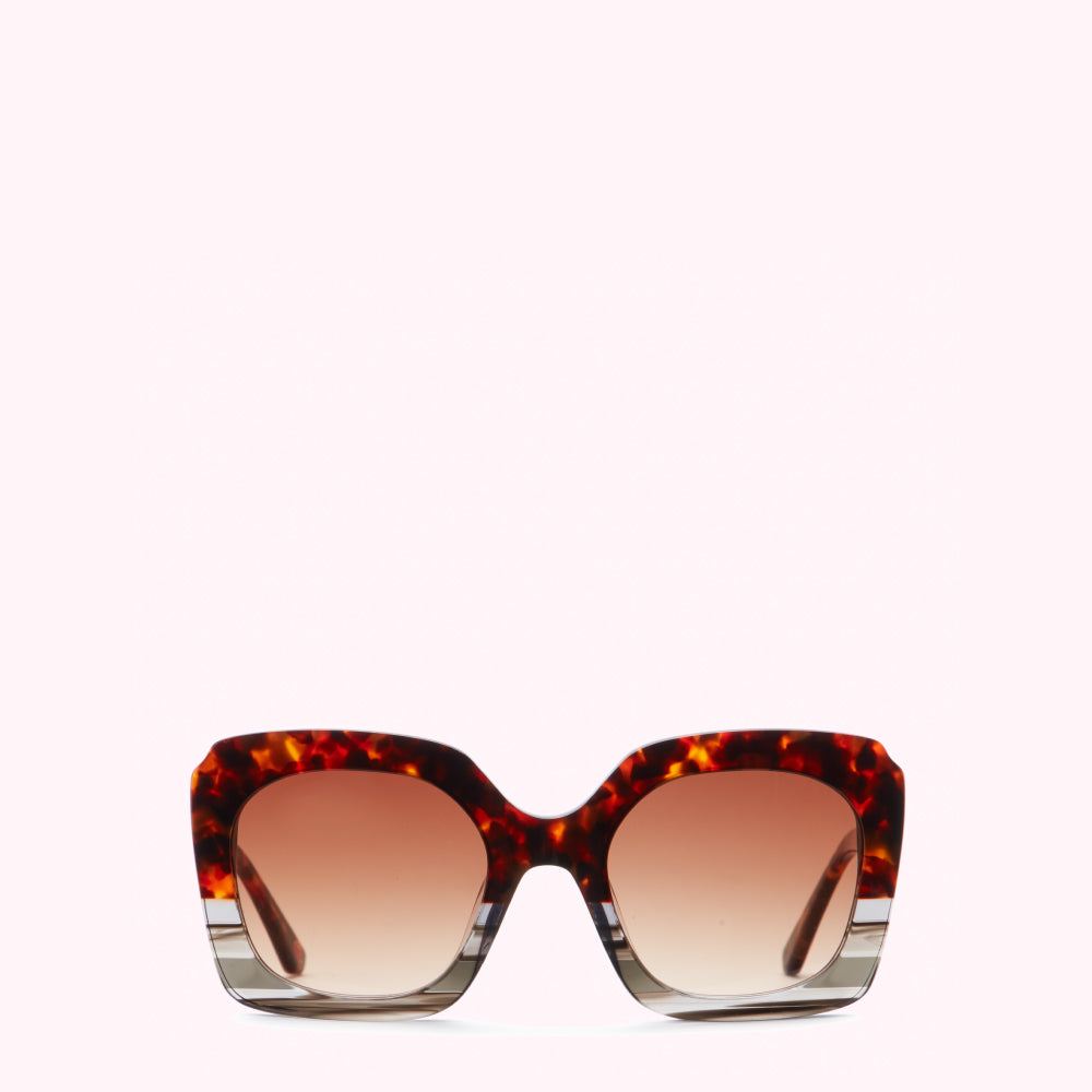 Square tortoise shop shell sunglasses