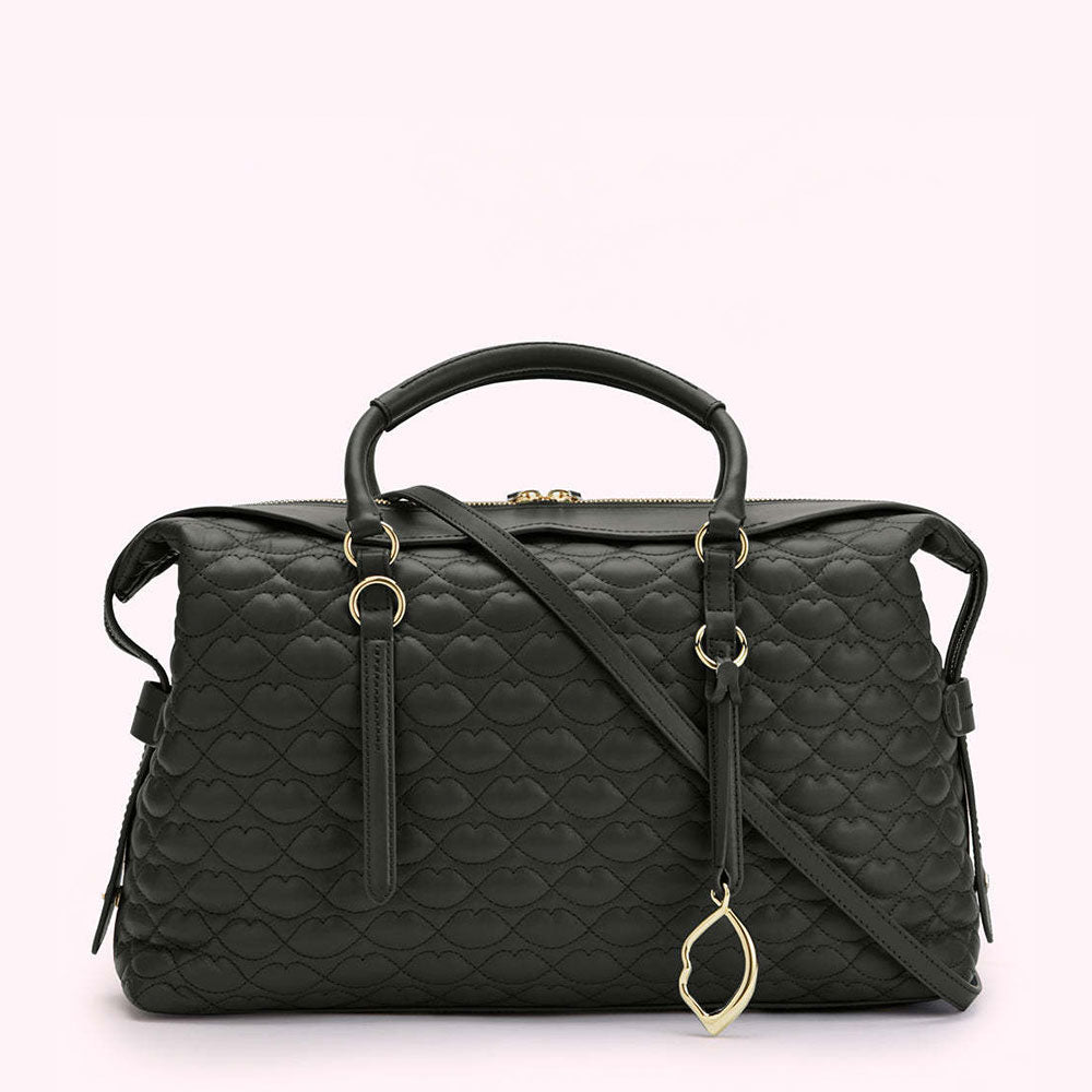 Leather handbag LOTTUSSE Black in Leather - 33360002
