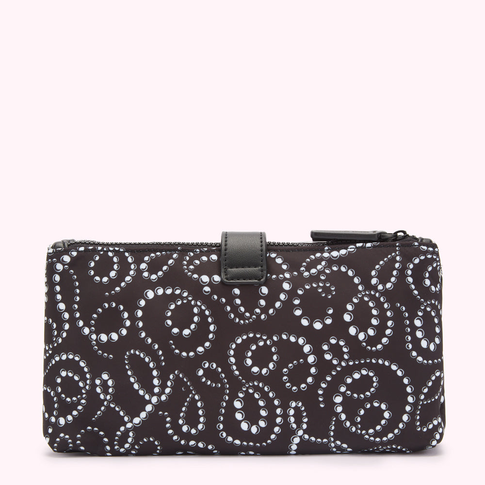 BLACK PEARL PRINT DOUBLE MAKEUP BAG