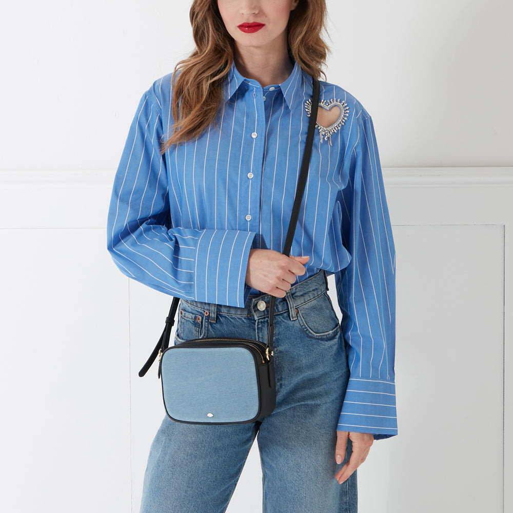 DENIM COLE CROSSBODY BAG