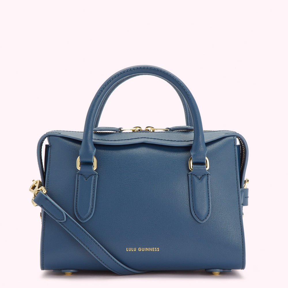 INDIGO LEATHER SMALL DYLAN HANDBAG