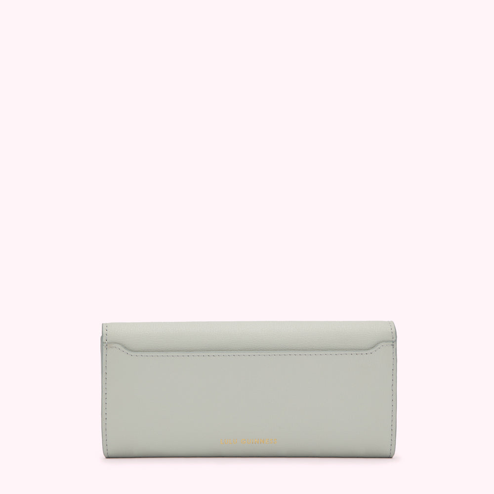 Shagreen Leather Solid Lip Cora Wallet | Lulu Guinnes