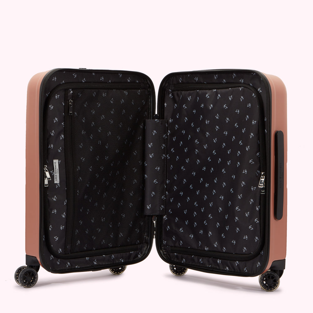Agate Lulu Lips Cabin Spinner Case Luggage | Lulu Guinness