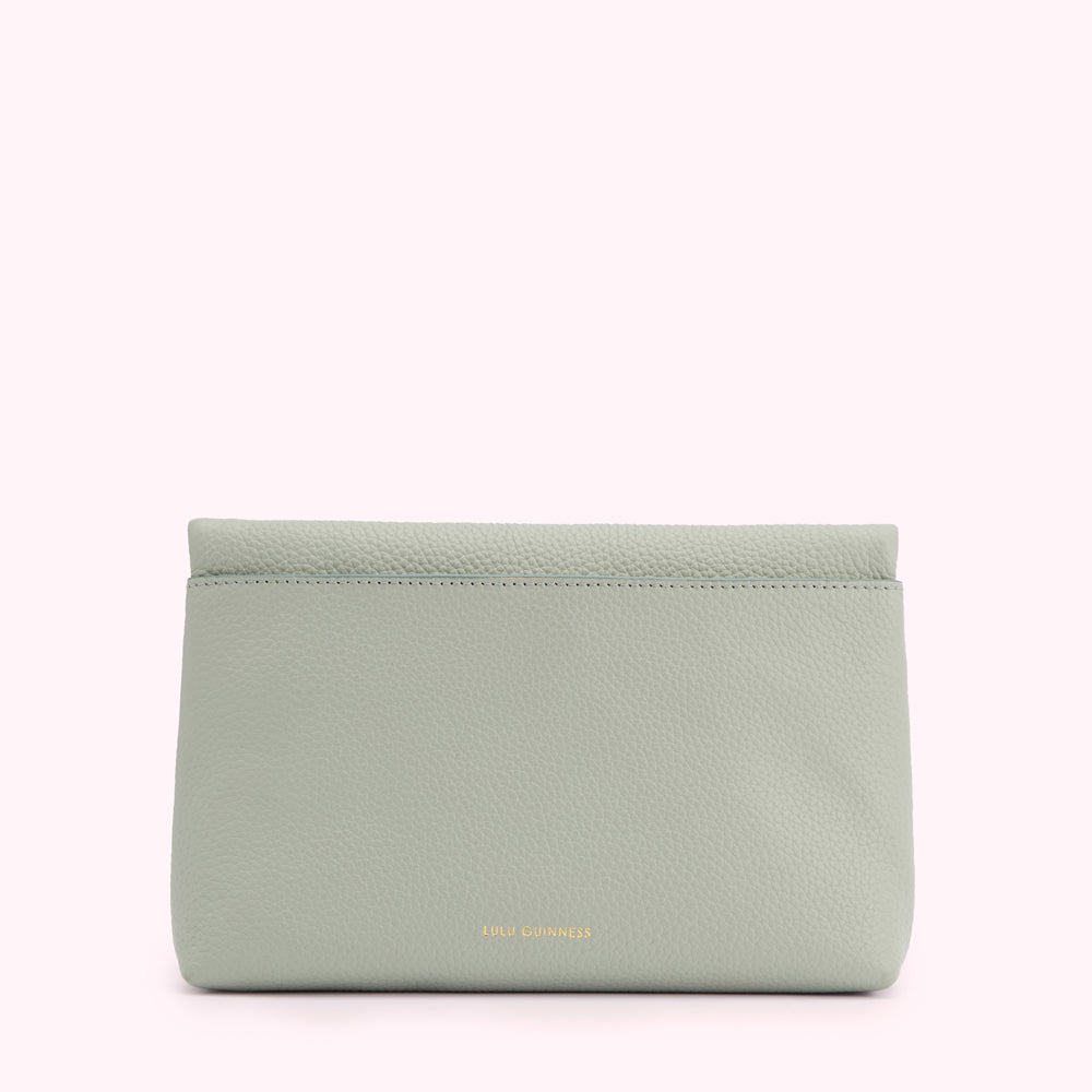 SHAGREEN LEATHER ISSY CLUTCH BAG