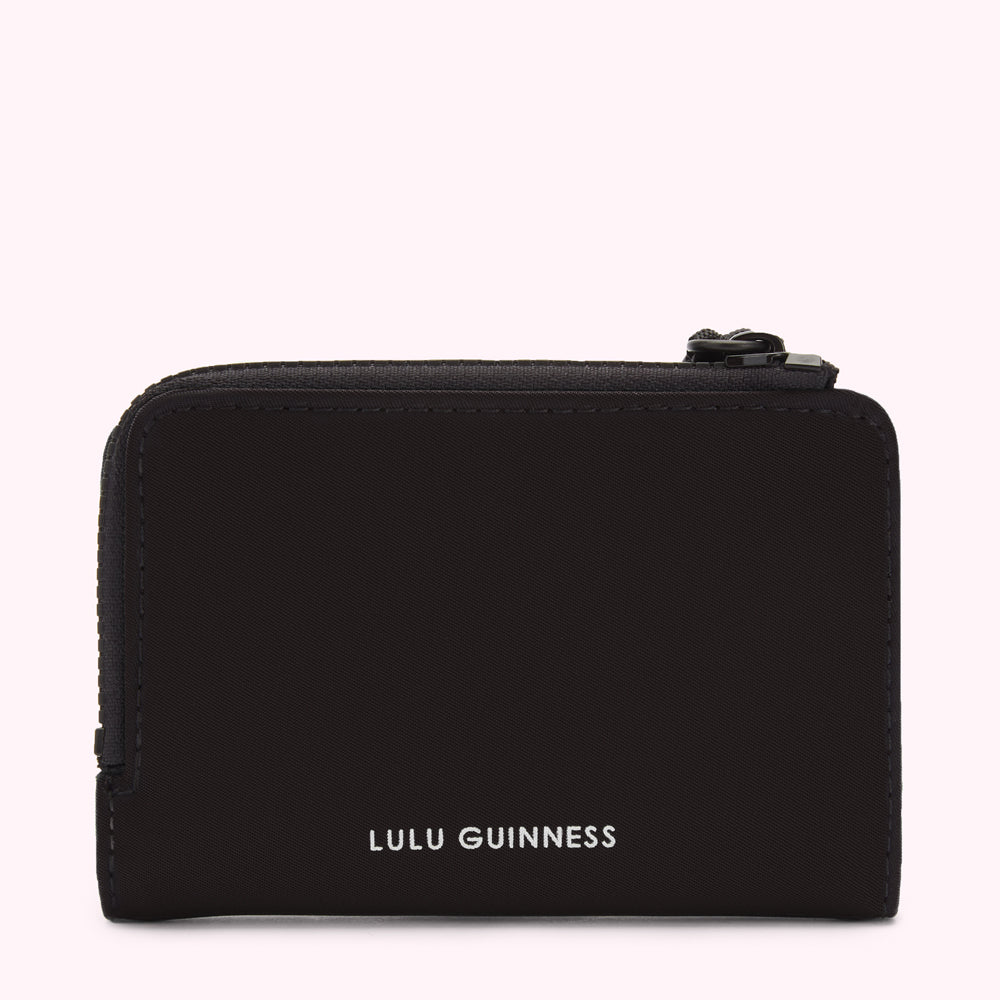 BLACK NYLON MILA WALLET