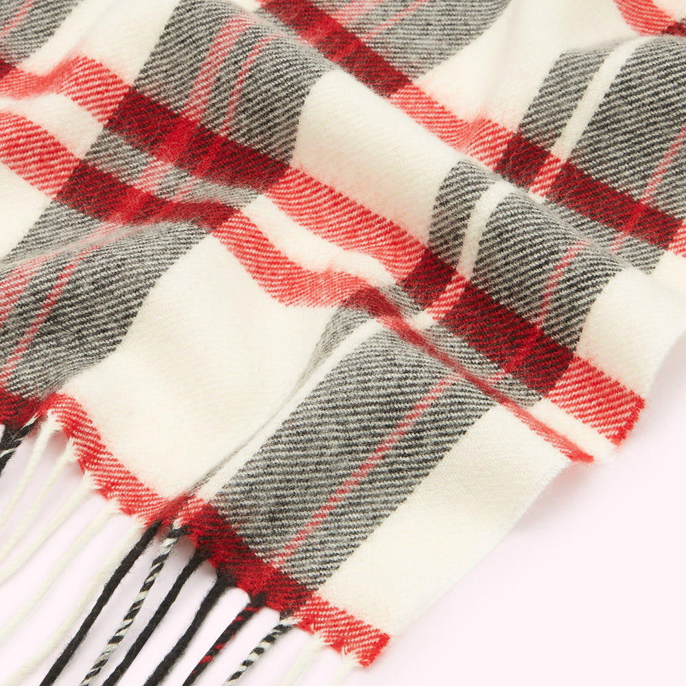 LULU TARTAN LARGE WOOL SCARF