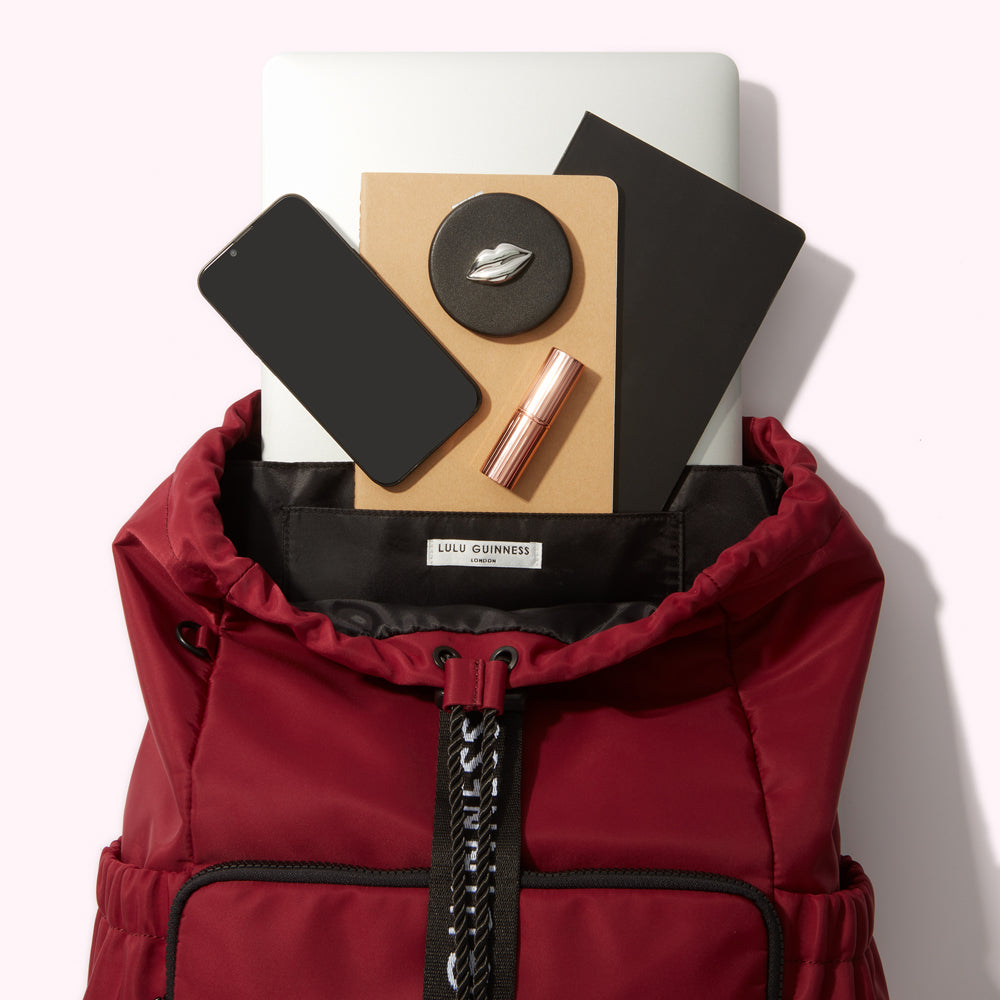 BEET RED MILLIE BACKPACK