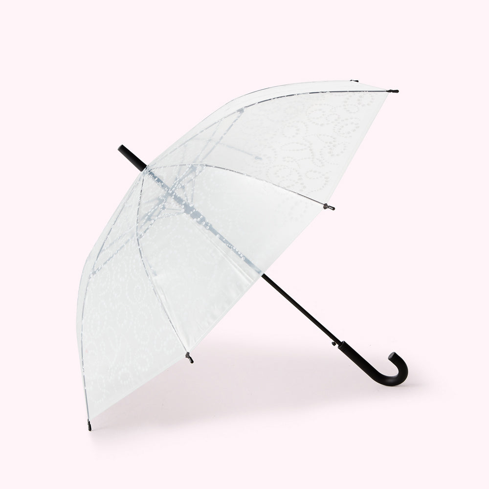 CLEAR LULU PEARL BUBBLE UMBRELLA