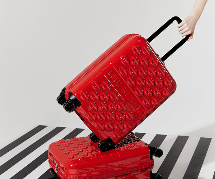 Red Lulu Lips Vanity Case  Designer Travel Accessories – Lulu Guinness