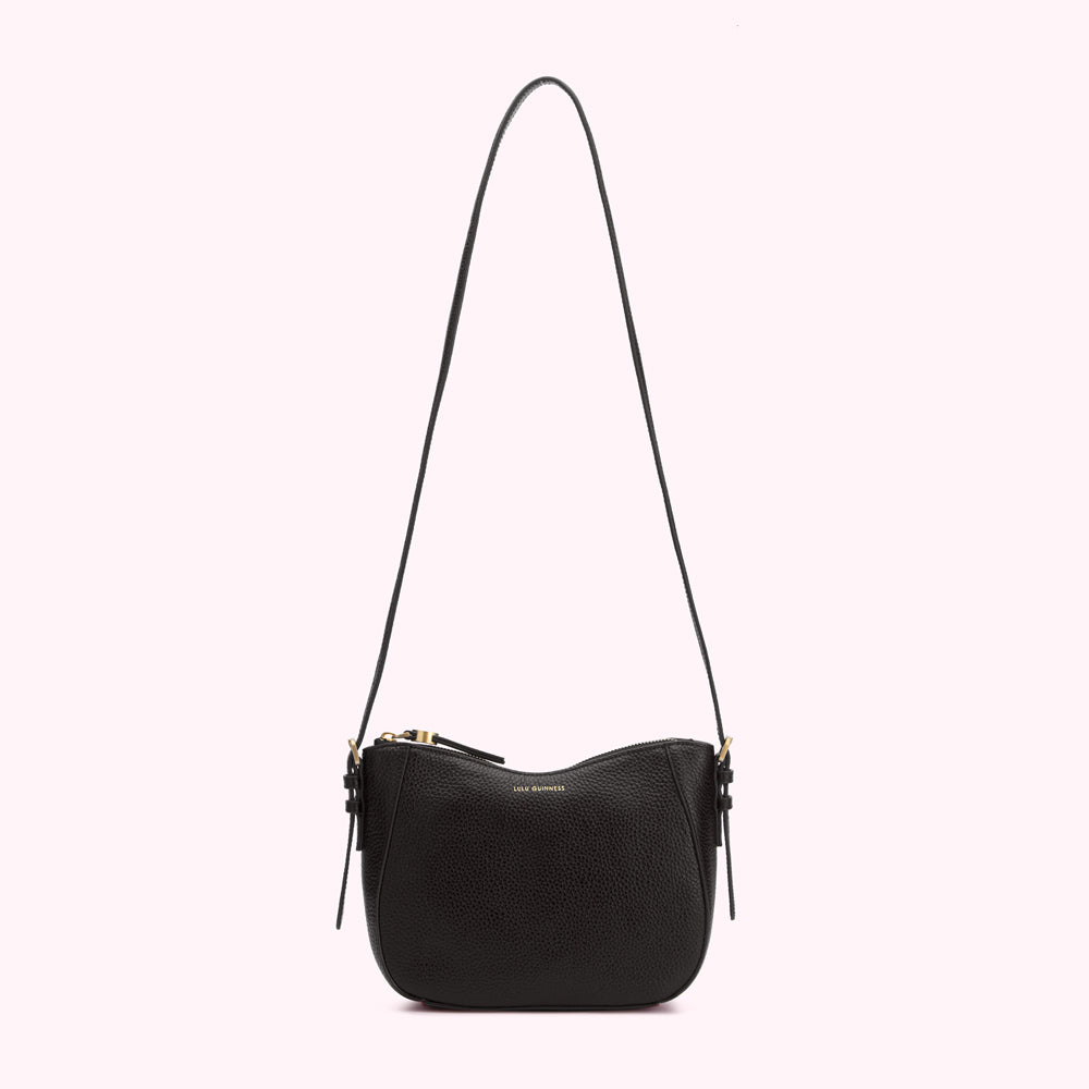 BLACK MULTI REVERSIBLE HANDLES JULES CROSSBODY BAG