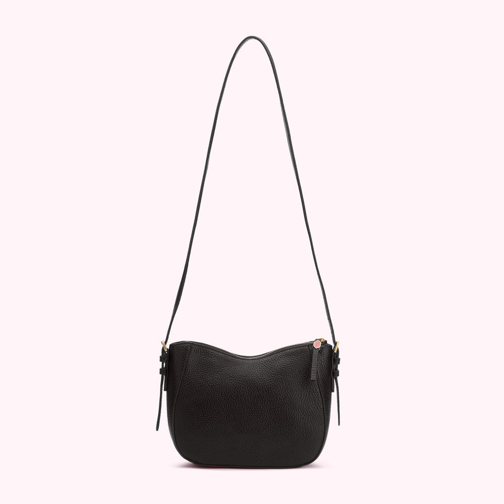 BLACK MULTI REVERSIBLE HANDLES JULES CROSSBODY BAG