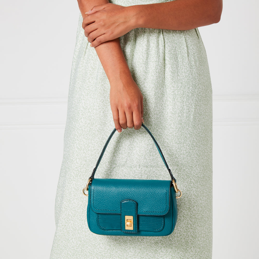 Emerald Lip Turnlock Riley | Handbags | Lulu Guinness