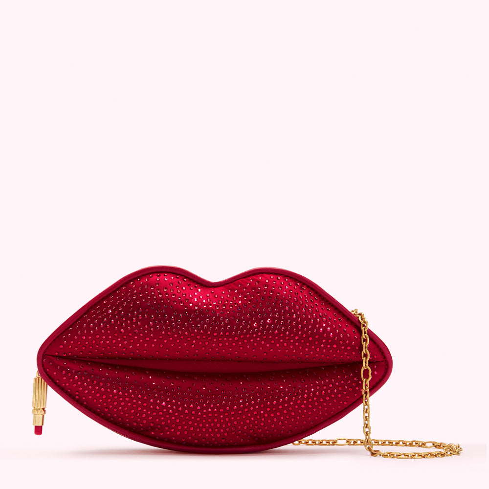 Victorias Secret Lips Shaped Crossbody bag Lip Red black Purse kiss love  xoxo | eBay