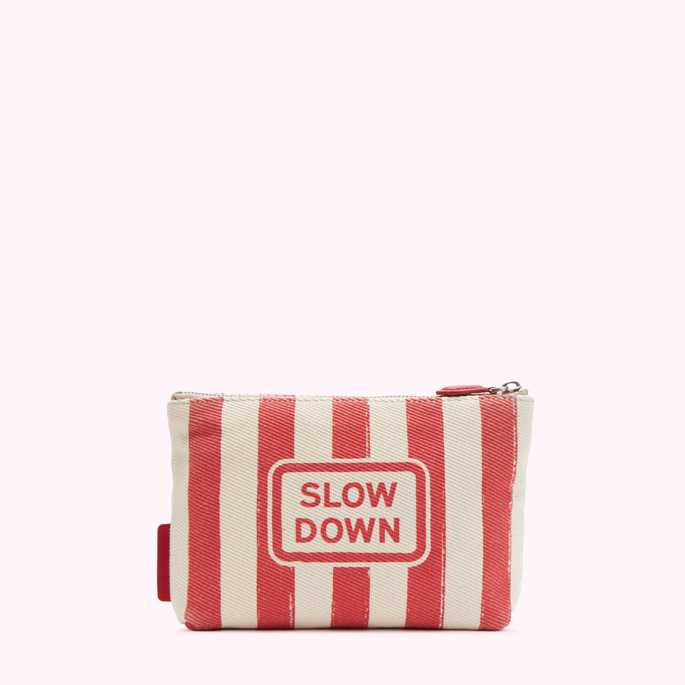 LULU RED MEDIUM SLOW DOWN POUCH