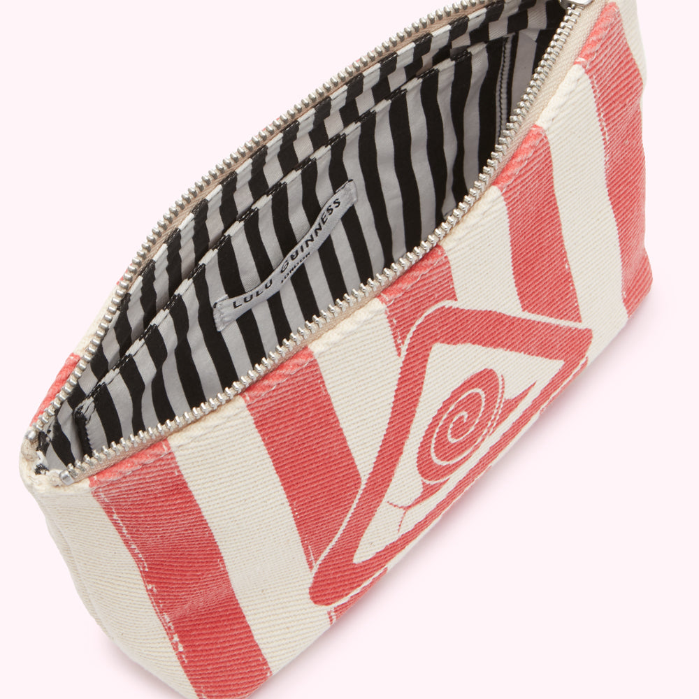 LULU RED MEDIUM SLOW DOWN POUCH