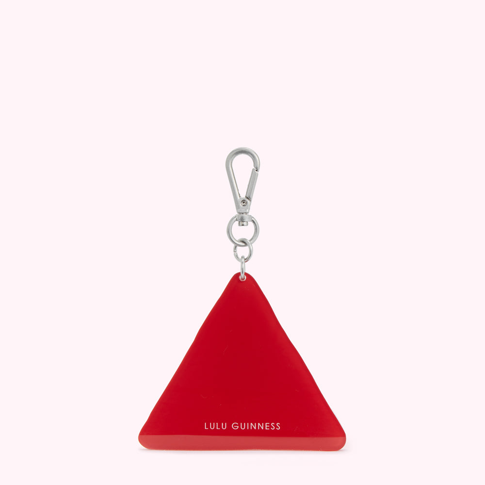 LULU RED SLOW DOWN SNAIL KEYRING